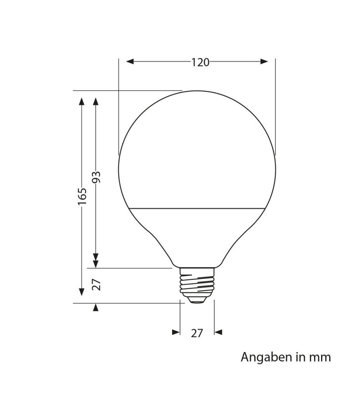 Lampadina A Led Con Attacco E27 Forma G120 1400 Lumen 18w Bianco Caldo Freddo  -bianco Freddo      -