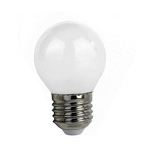 Lampadina A Led Filamento Opaca 4 W E27 Luce Fredda Calda Naturale Sfera G45ab  -bianco Caldo      -