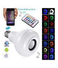 Lampadina Cassa Bluetooth Colorata Led E27 Rgb Bulbo Musica Lampada Telecomando         