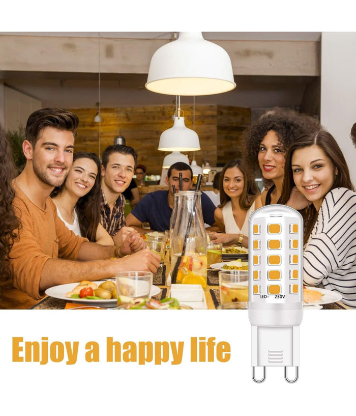 Lampadina Faretto 3.5w Led 40 Smd 2835 Attacco G9 Luce Bianca Fredda Calda 220v  -bianco Caldo      -