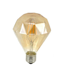 Lampadina Filamento Diamante Ambra E27 4 Watt Stile Retro Luce Decorativa Dm-oc         