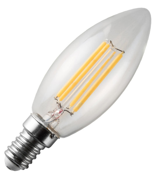 Lampadina Filamento Led Oliva E14 Filled 4w Equivalente 40w Tradizionale  -bianco Caldo      -