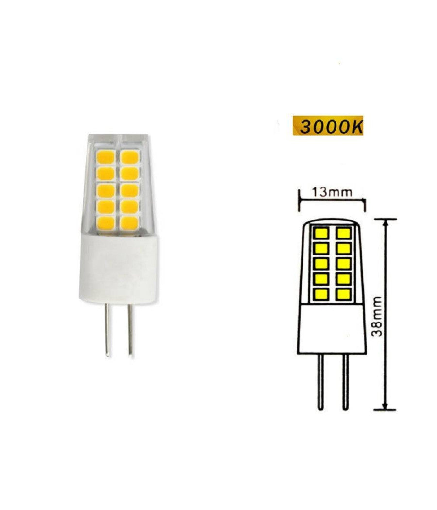 Lampadina G4 Led Smd 2,5 Watt 12v Luce Fredda 6500k Calda 3000k Naturale 4000k  -bianco Freddo      -