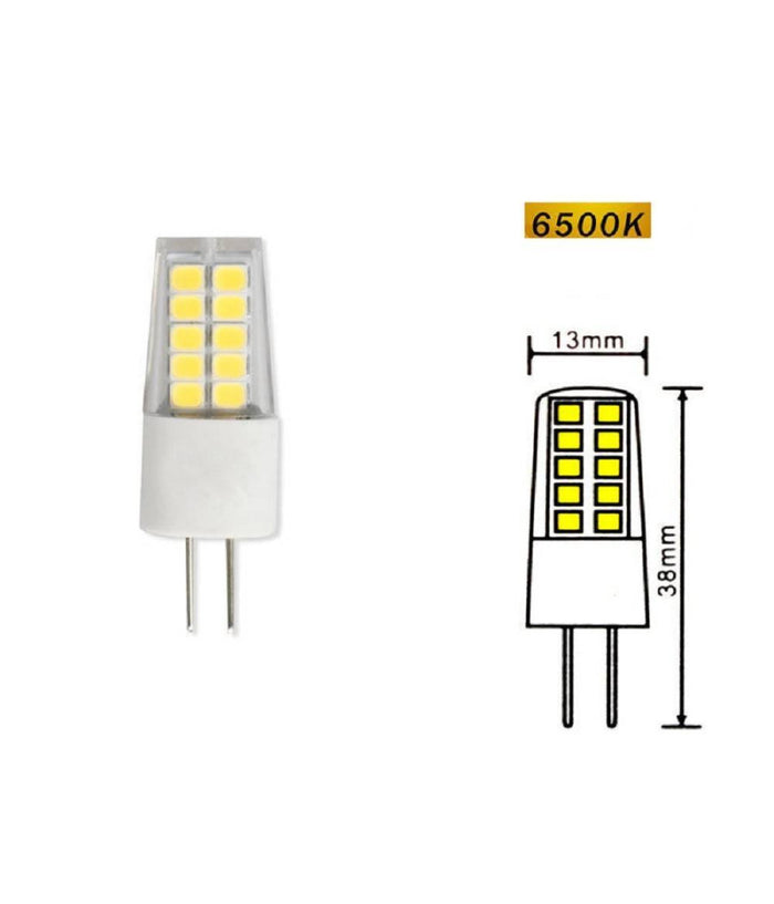 Lampadina G4 Led Smd 2,5 Watt 12v Luce Fredda 6500k Calda 3000k Naturale 4000k  -bianco Caldo      -