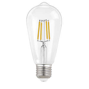 Lampadina gea led gla254c 8w e27 led 1055lm 2700°k vetro cono trasparente