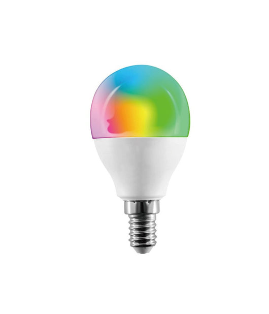 Lampadina Intelligente Smart G45 E14 5.5w 350lm Wifi Led Rgb Cct Dimmerabile App         