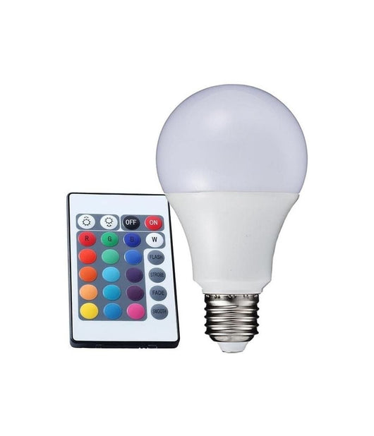 Lampadina Lampada Faretto Led Rgb Con Telecomando Luce Multicolor E27 Da Interno   5 Watt      