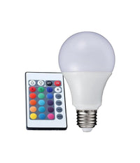 Lampadina Lampada Faretto Led Rgb Con Telecomando Luce Multicolor E27 Da Interno   3 Watt      