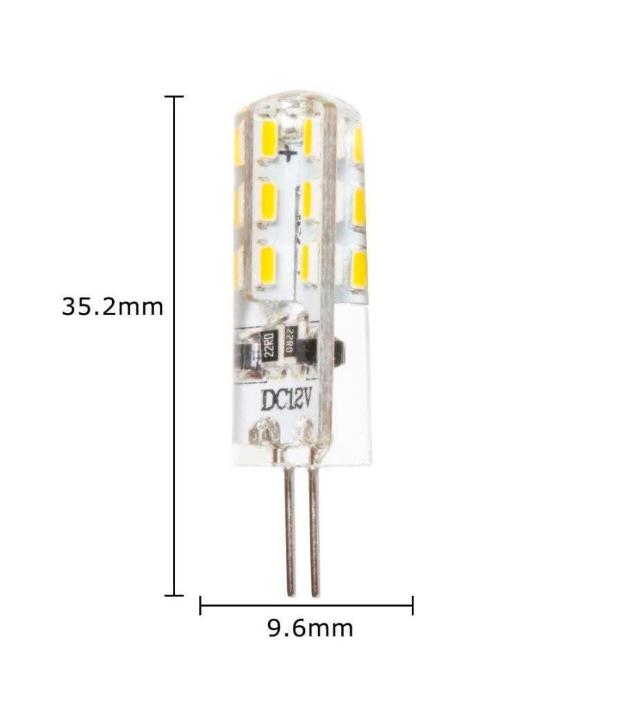 Lampadina Led 3w 24 Smd G4 3014 Attacco A Spillo Luce Bianca Calda Fredda 12v         