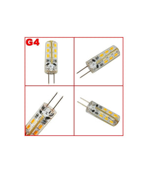 Lampadina Led 3w 24 Smd G4 3014 Attacco A Spillo Luce Bianca Calda Fredda 12v         