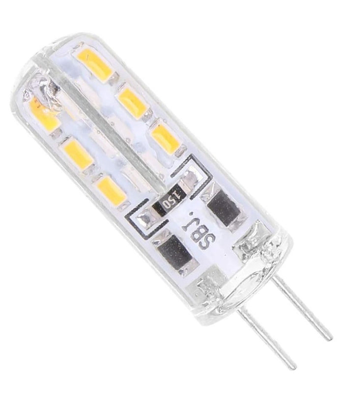 Lampadina Led 3w 24 Smd G4 3014 Attacco A Spillo Luce Bianca Calda Fredda 12v  -bianco Freddo      -