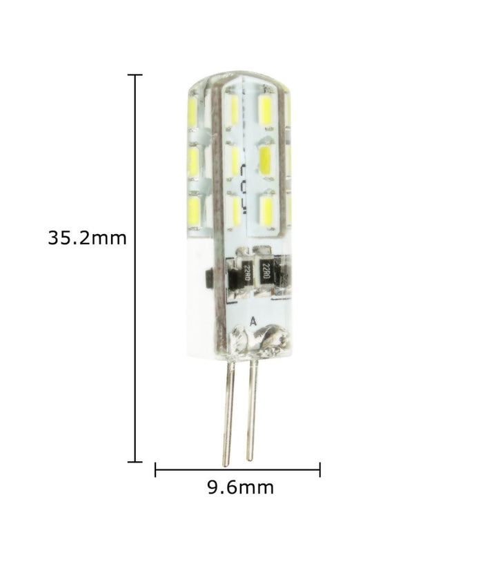 Lampadina Led 3w 24 Smd G4 3014 Attacco A Spillo Luce Bianca Calda Fredda 12v         