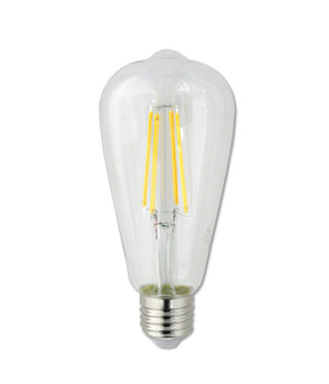 Lampadina Led A Filamento 8 Watt E27 St64 Luce Calda 3000k 880 Lumen 220v T64-tc         