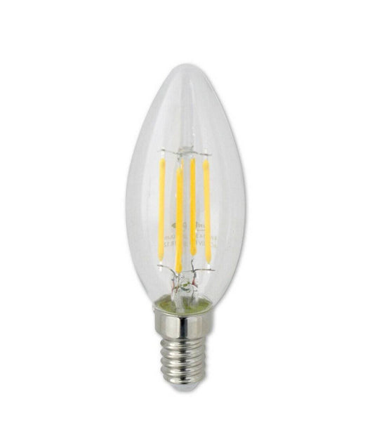 Lampadina Led A Filamento E14 4w Candela Luce Naturale Fredda Calda 440lm C35t         