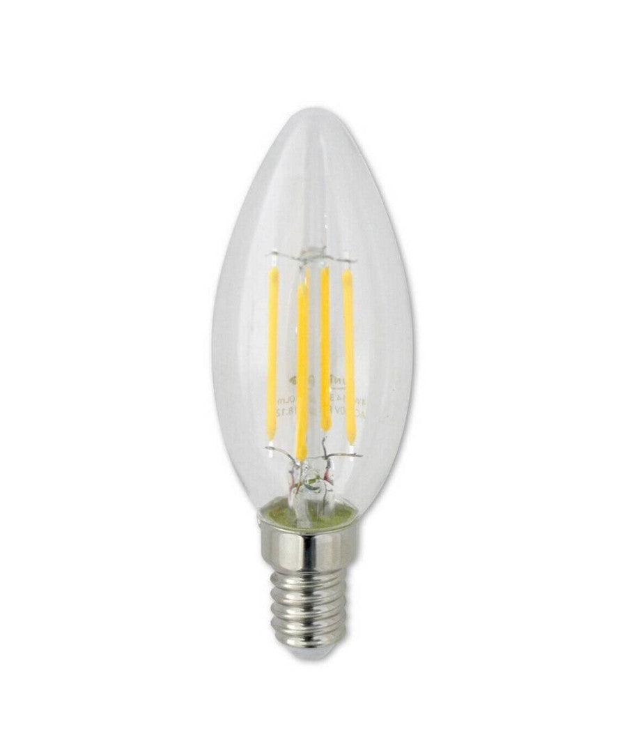 Lampadina Led A Filamento E14 4w Candela Luce Naturale Fredda Calda 440lm C35t         