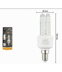 Lampadina Led Attacco E14 2u 4 W Luce Fredda Calda Naturale Illuminazione 2u-01  -bianco Freddo      -