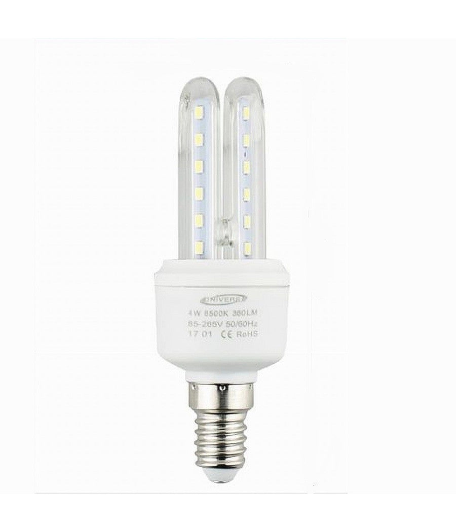 Lampadina Led Attacco E14 2u 4 W Luce Fredda Calda Naturale Illuminazione 2u-01         