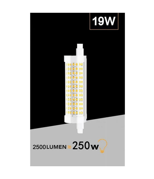 Lampadina Led Attacco R7s 19 Watt 2500 Lm Luce Calda Naturale Fredda R7s-19w-001  -bianco Freddo      -