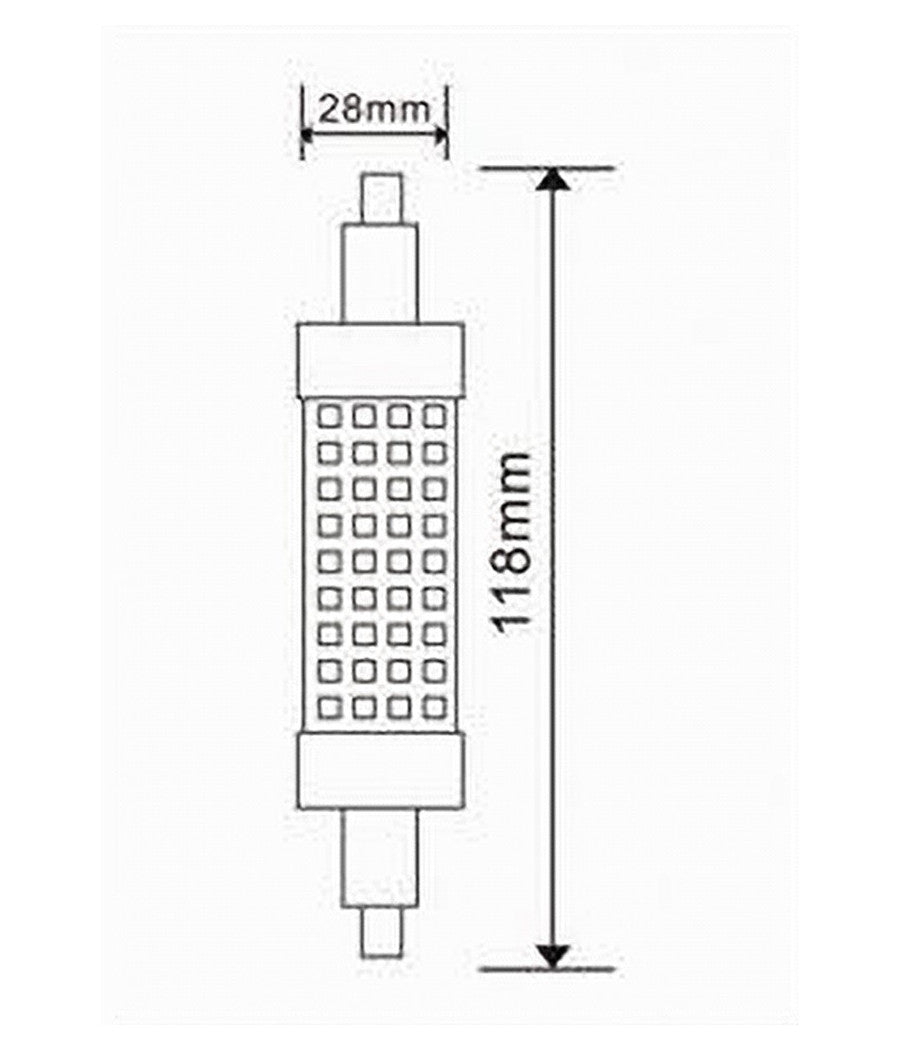 Lampadina Led Attacco R7s 19 Watt 2500 Lm Luce Calda Naturale Fredda R7s-19w-001  -bianco Naturale      -