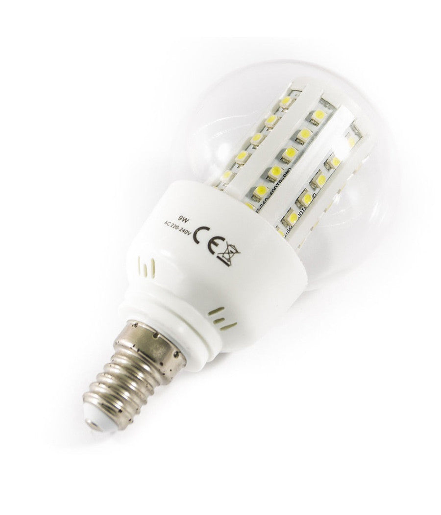 Lampadina Led Con 60smd E27 E14 9w Lunga Durata - Luce Calda E Fredda  -bianco Freddo      E14-