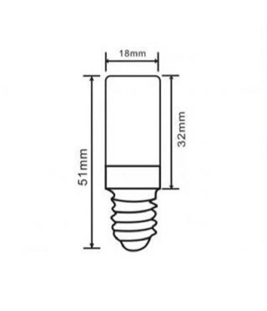 Lampadina Led E14 2watt Luce 4000k 6500k 3000k Per Frigorifero Sparac-e14-2w-0s2         