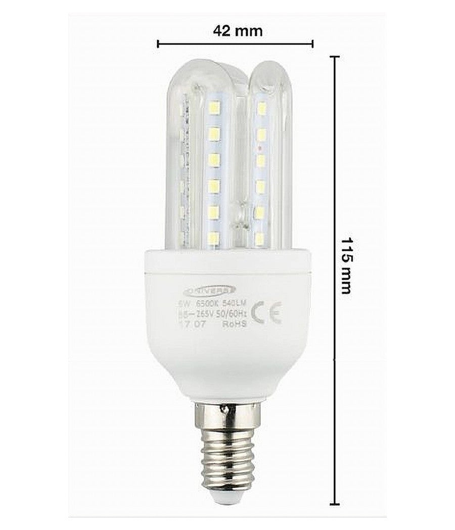 Lampadina Led E14 3u 6 Watt Luce Calda 3000k Fredda 6500k Naturale 4000k 3u-02         