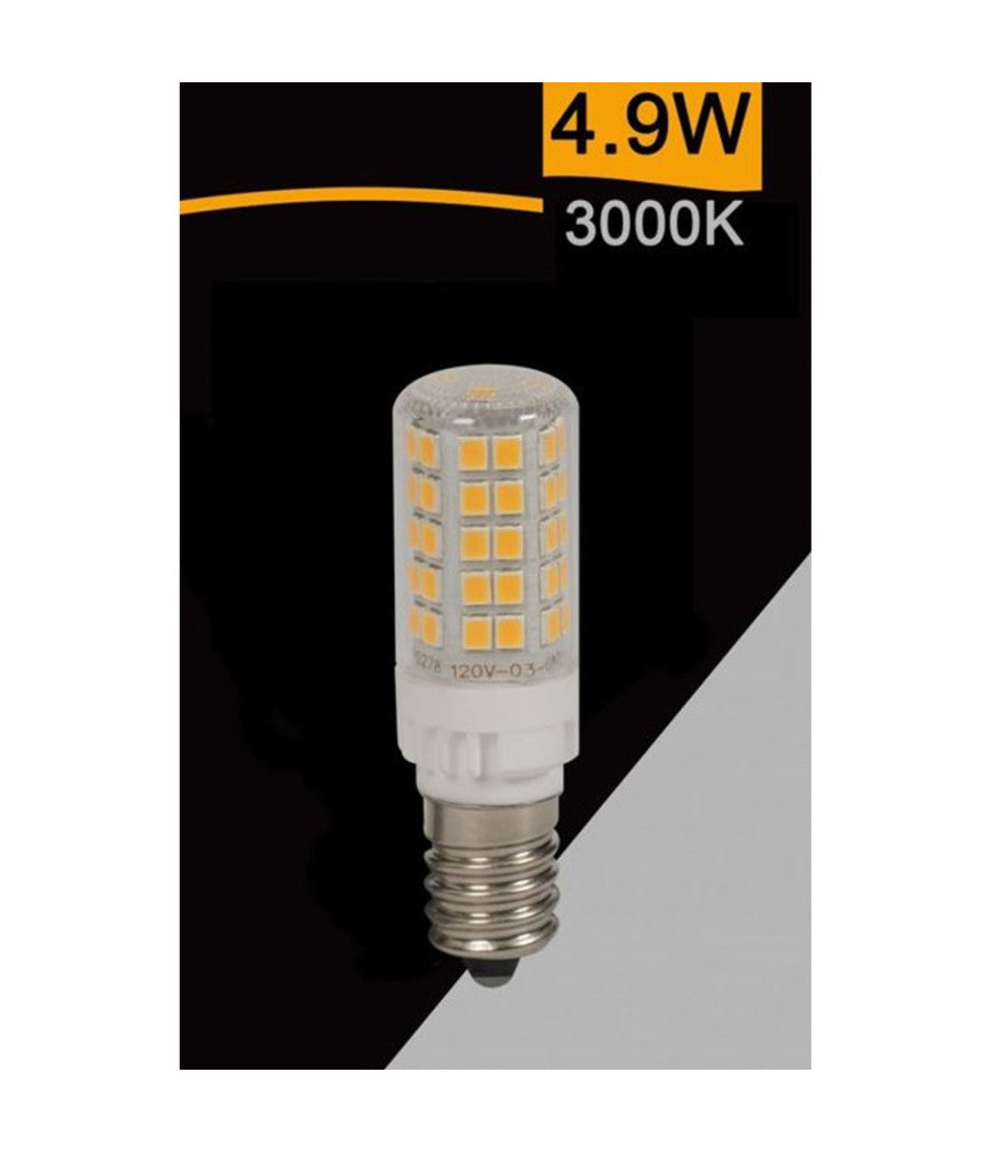 Lampadina Led E14 4.9w 600lm Tubolare Luce 3000k 6500k 4000k Sparac-e14-4.9w-ce2  -bianco Caldo      -