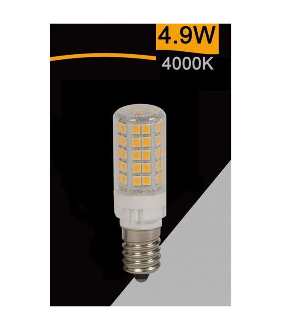 Lampadina Led E14 4.9w 600lm Tubolare Luce 3000k 6500k 4000k Sparac-e14-4.9w-ce2  -bianco Naturale      -