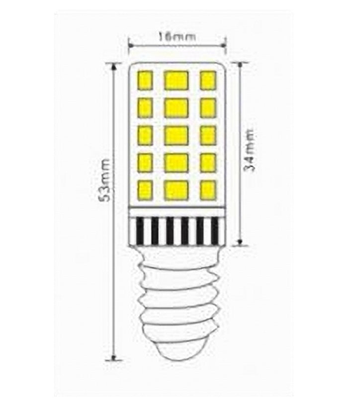 Lampadina Led E14 4w 480lm Tubolare Luce Calda Fredda Naturale Sparac-e14-4w-ce2         