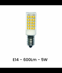 Lampadina Led E14 5 Watt Toni Di Luce Calda 3000k Fredda 6500k Naturale 4000k         