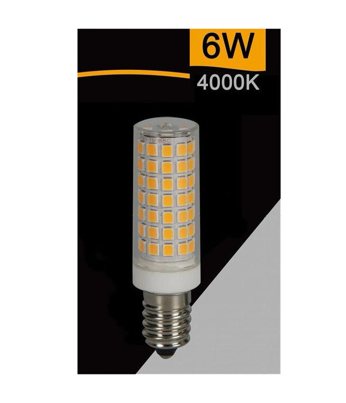 Lampadina Led E14 6w 700lm Tubolare Luce Fredda Calda Naturale Sparac-e14-6w-ce1         