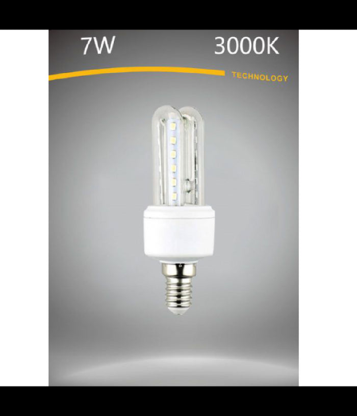 Lampadina Led E14 7 W Bianco Caldo 3000k Freddo 6500k Naturale 4000k 2u-02t         