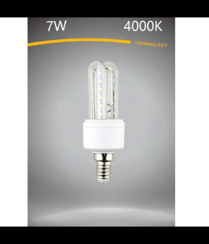 Lampadina Led E14 7 W Bianco Caldo 3000k Freddo 6500k Naturale 4000k 2u-02t         