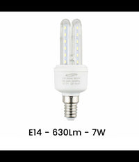 Lampadina Led E14 7 W Bianco Caldo 3000k Freddo 6500k Naturale 4000k 2u-02t         