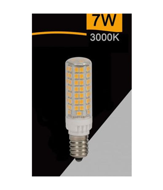 Lampadina Led E14 7w 820lm Tubolare Luce Naturale Fredda Calda Sparac-e14-7w-ce2  -bianco Caldo      -