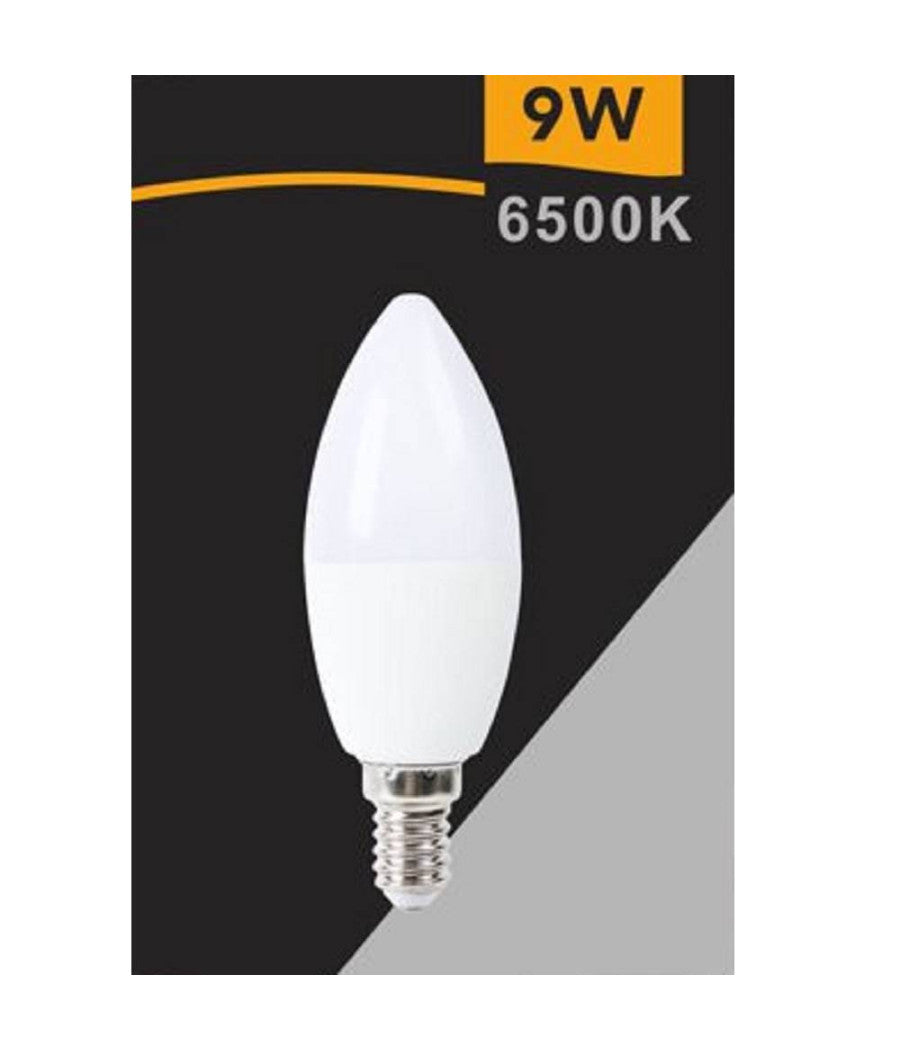 Lampadina Led E14 9w Candela Smd E14 820 Lumen Luce Calda Naturale Fredda C36-9w         