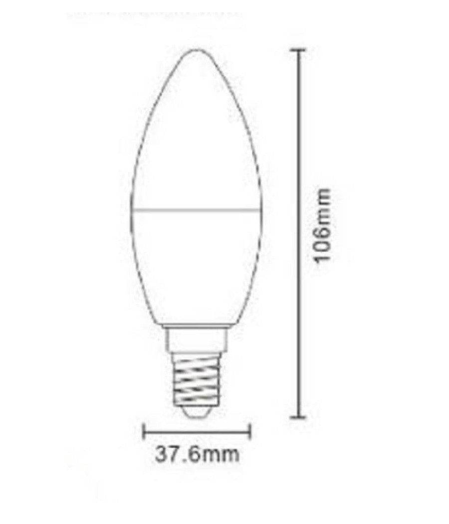 Lampadina Led E14 9w Candela Smd E14 820 Lumen Luce Calda Naturale Fredda C36-9w         