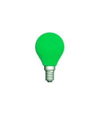 Lampadina Led E14 Mini Globo 220v Colore Verde Blu Viola Bianco Caldo Freddo 2w  -verde      -