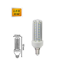 Lampadina Led E27 3u 6 W Luce Fredda 6500k Naturale 4000k Calda 3000k 36d 3u02t  -bianco Freddo      -