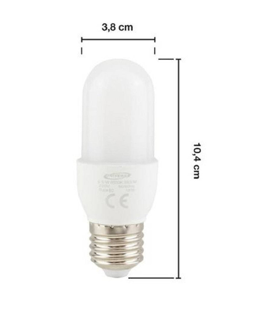 Lampadina Led E27 6,5watt Luce 6500k 3000k 4000k Lampada 580lm Illuminazione C38         