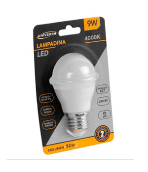 Lampadina Led E27 9 W 820lm Mini Globo G45 Smd Luce Calda Fredda Naturale G45-9w         