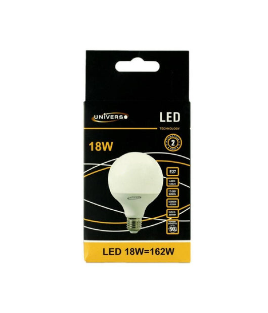 Lampadina Led E27 A Globo G95 18 W Luce Bianco Caldo Freddo Naturale G95-02  -bianco Freddo      -