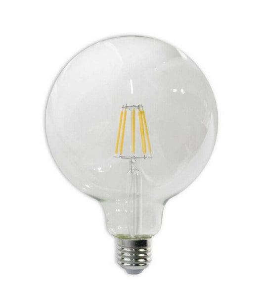 Lampadina Led Filamento 12w Globo Sfera E27 Luce Fredda Calda Naturale G125t12  -bianco Caldo      -