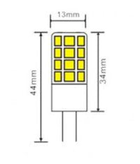 Lampadina Led G4 Ac/dc 12v 3 Watt 360 Lm Luce 6500k 3000k 4000k Spardc-g4-3w-002  -bianco Naturale      -