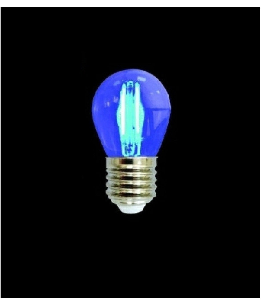 Lampadina Led G45 Attacco E27 4 W A Globo A Filamento Luce Colorata Blu G45a-tb         