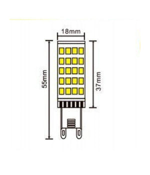 Lampadina Led G9 5 Watt 12v Luce 3000k 4000k 6500k Per Applique Lampadari         