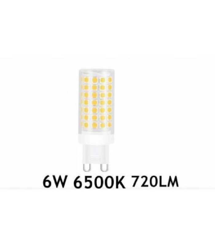 Lampadina Led G9 6 Watt 720lm Luce Calda 3000k Naturale 4000k Fredda 6500k  -bianco Freddo      -