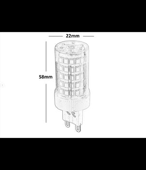 Lampadina Led G9 7 Watt 86led Smd Universale Luce Bianca Calda Naturale Fredda         