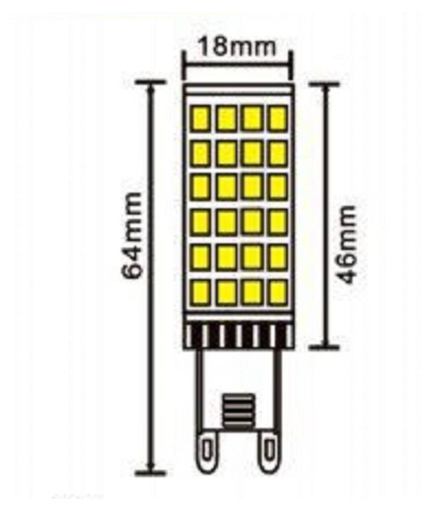 Lampadina Led G9 Spotlight 6watt Tubolare Luce Fredda Naturale Calda 650lm G9-6w         