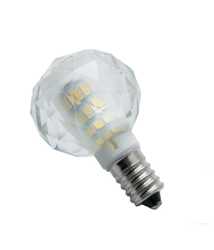 Lampadina Led Globo E14 Vetro Cristallo Lampada 6watt Luce Calda Fredda Naturale         